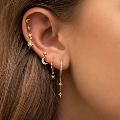 Six-piece Star Moon Earrings